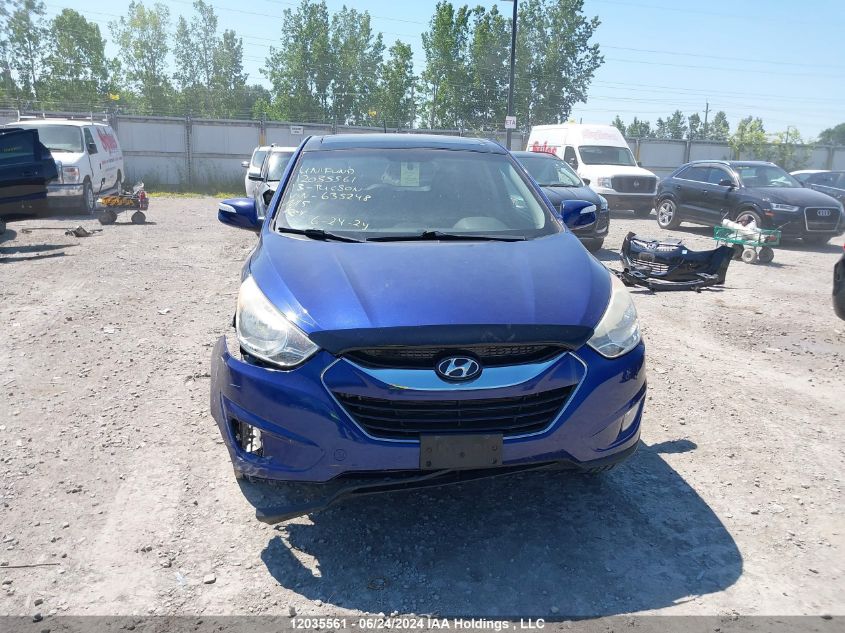 2013 Hyundai Tucson Gls/Limited VIN: KM8JUCAC2DU635248 Lot: 12035561