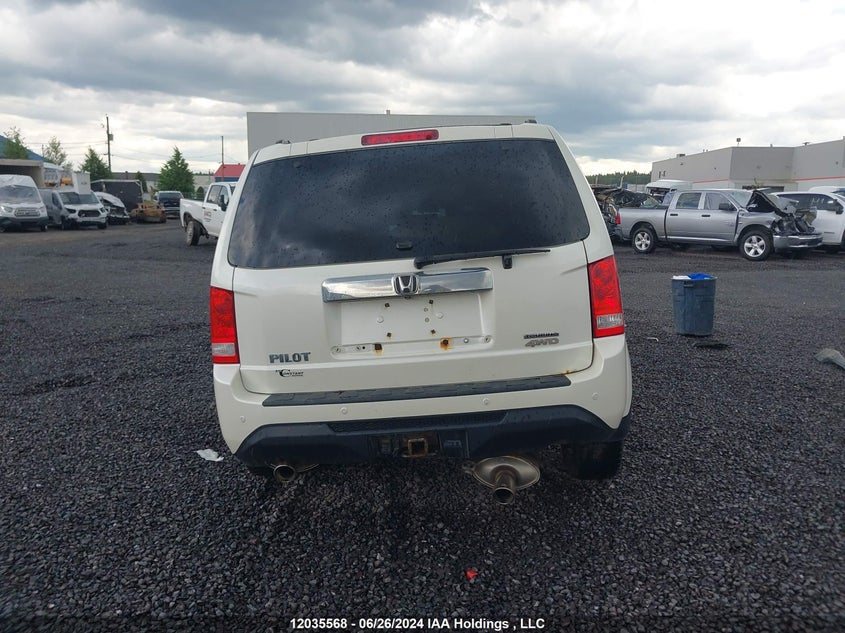 2015 Honda Pilot Touring VIN: 5FNYF4H95FB501391 Lot: 12035568