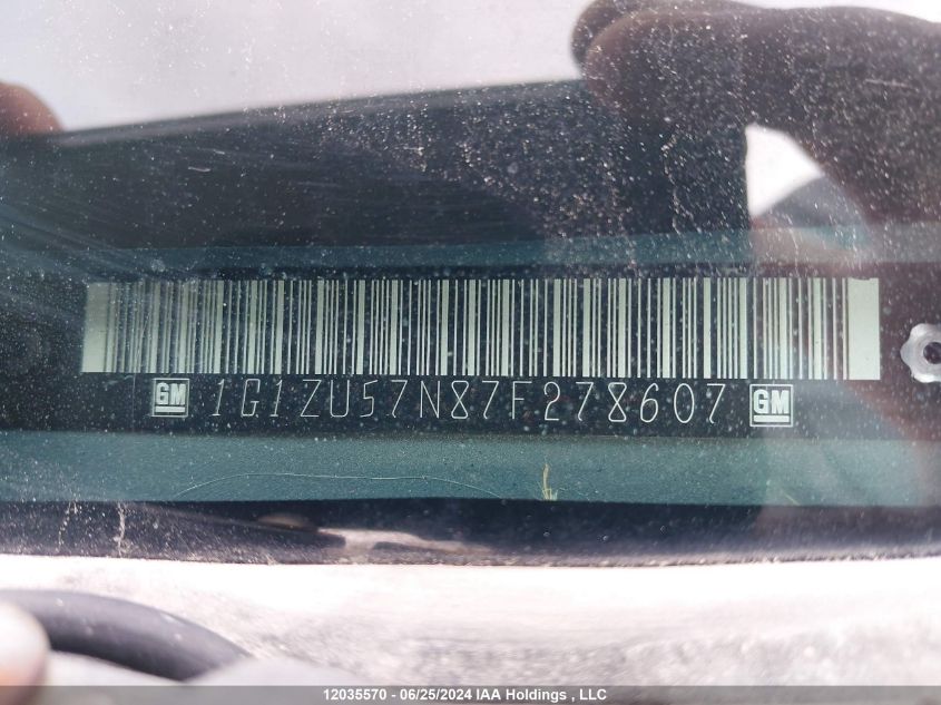 2007 Chevrolet Malibu VIN: 1G1ZU57N87F278607 Lot: 12035570