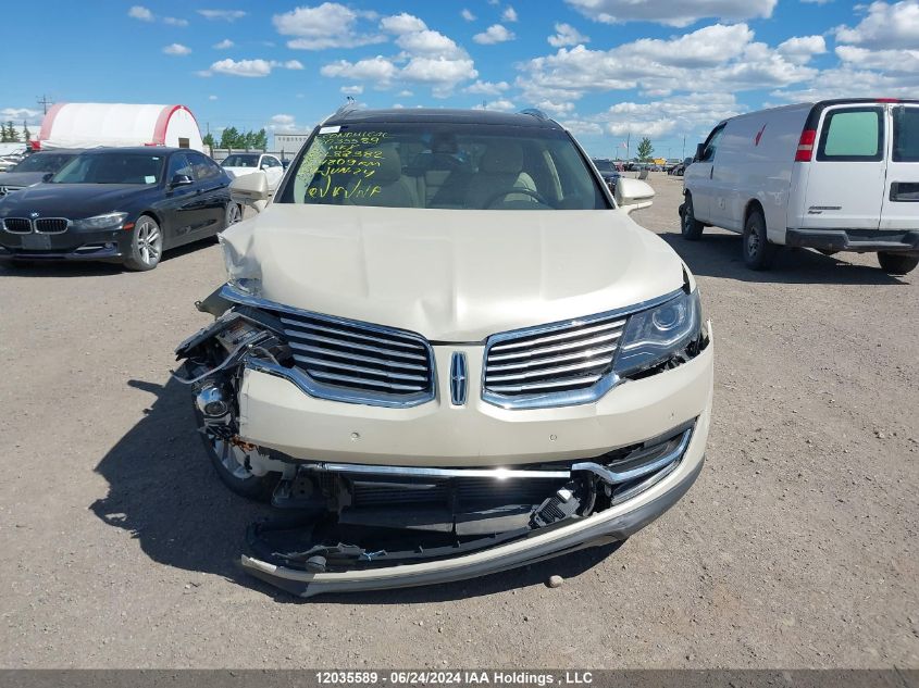 2016 Lincoln Mkx Reserve VIN: 2LMTJ8LP7GBL87382 Lot: 12035589
