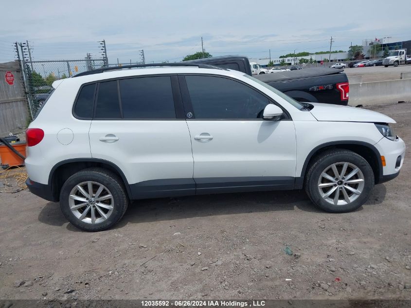 2017 Volkswagen Tiguan VIN: WVGNV7AX6HW504083 Lot: 12035592