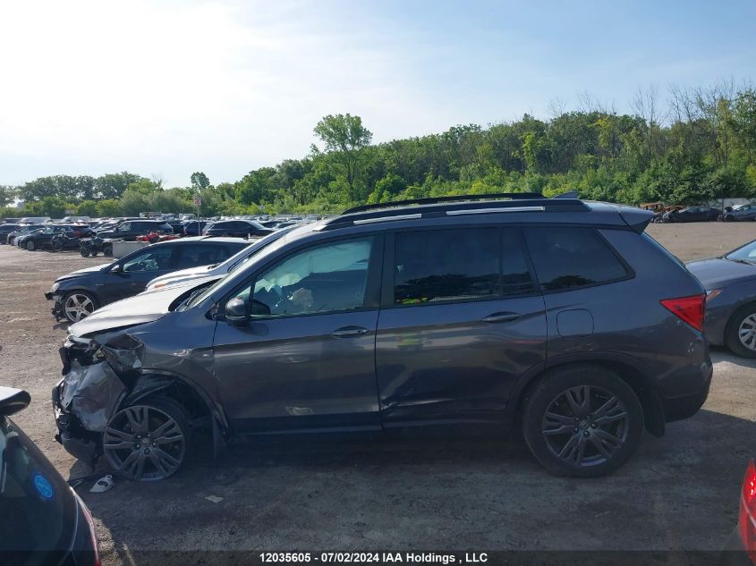 2019 Honda Passport VIN: 5FNYF8H57KB500676 Lot: 12035605