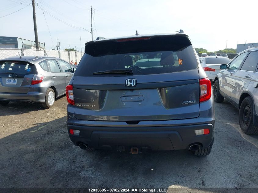 2019 Honda Passport VIN: 5FNYF8H57KB500676 Lot: 12035605