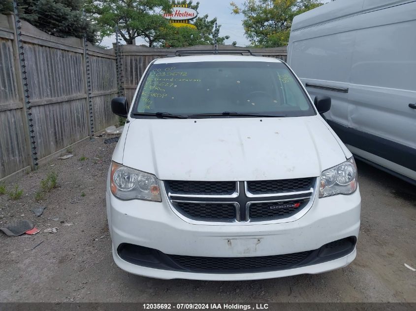 2016 Dodge Grand Caravan Se VIN: 2C4RDGBG0GR103627 Lot: 12035692