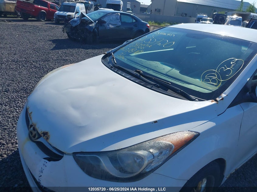 2012 Hyundai Elantra Gls/Limited VIN: 5NPDH4AE3CH077500 Lot: 12035720