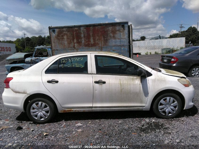 2007 Toyota Yaris VIN: JTDBT923371017925 Lot: 12035727