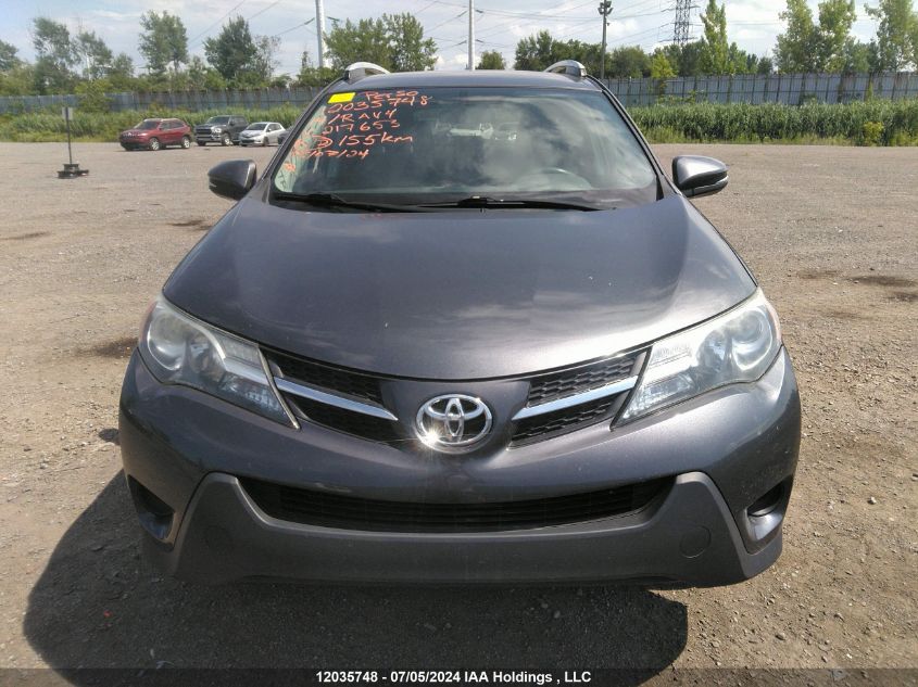 2014 Toyota Rav4 Le VIN: 2T3BFREV6EW217653 Lot: 12035748