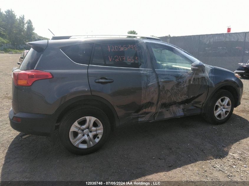 2014 Toyota Rav4 Le VIN: 2T3BFREV6EW217653 Lot: 12035748