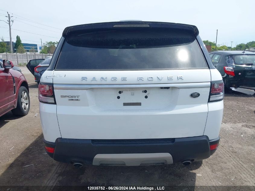 2016 Land Rover Range Rover Sport Hse VIN: SALWR2KF5GA103411 Lot: 12035752