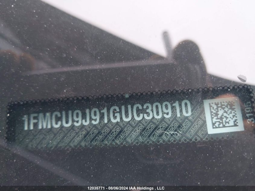 2016 Ford Escape Titanium VIN: 1FMCU9J91GUC30910 Lot: 12035771