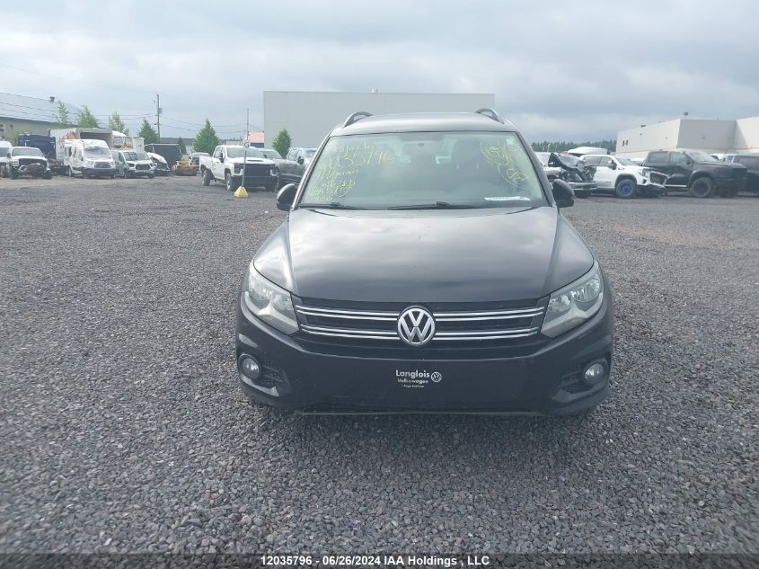 2014 Volkswagen Tiguan S/Se/Sel/R-Line VIN: WVGHV3AX6EW616786 Lot: 12035796