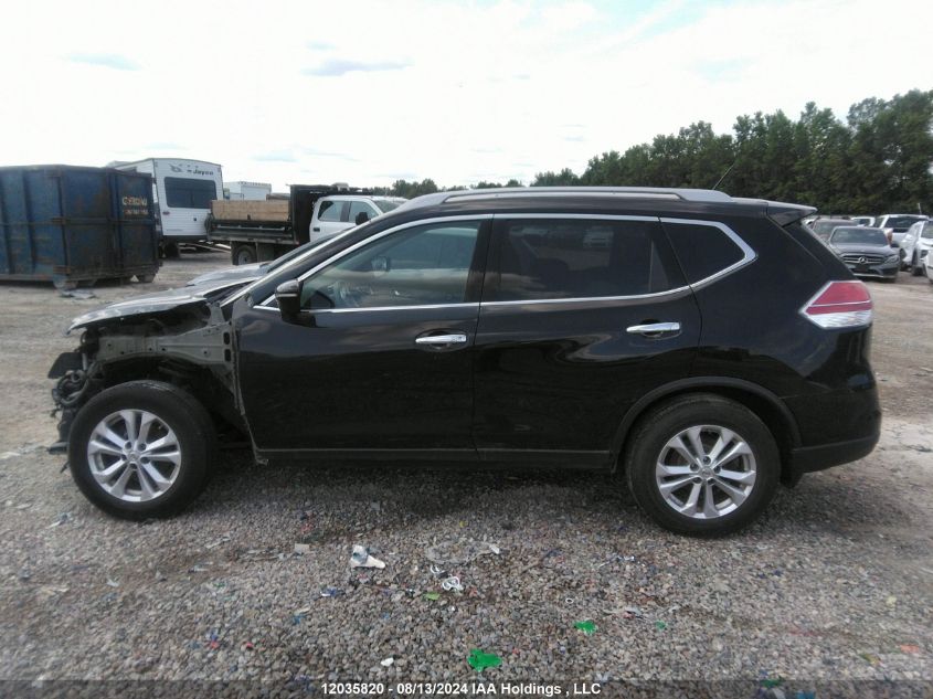 2014 Nissan Rogue S/Sl/Sv VIN: 5N1AT2MV7EC755838 Lot: 12035820