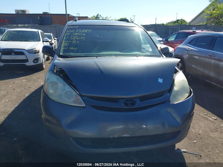 2006 Toyota Sienna Ce 7 Passenger/Ce 8 Passenger VIN: 5TDZA29C36S535035 Lot: 12035884