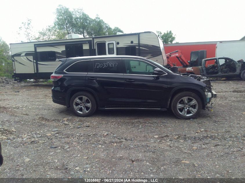2014 Toyota Highlander Limited VIN: 5TDDKRFH6ES008198 Lot: 12035887