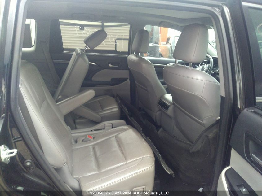 2014 Toyota Highlander Limited VIN: 5TDDKRFH6ES008198 Lot: 12035887