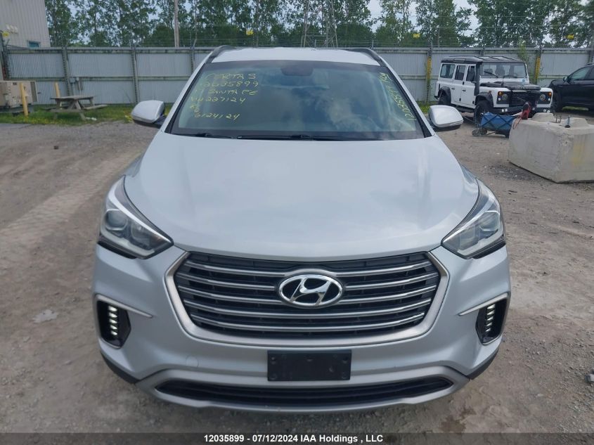 2017 Hyundai Santa Fe Se/Limited VIN: KM8SNDHF8HU227124 Lot: 12035899