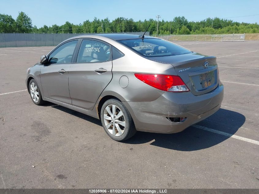 2013 Hyundai Accent Gls VIN: KMHCU4AE3DU347755 Lot: 12035906