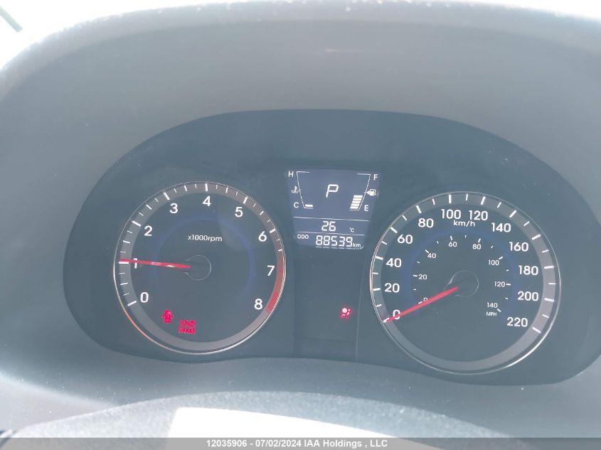 2013 Hyundai Accent Gls VIN: KMHCU4AE3DU347755 Lot: 12035906