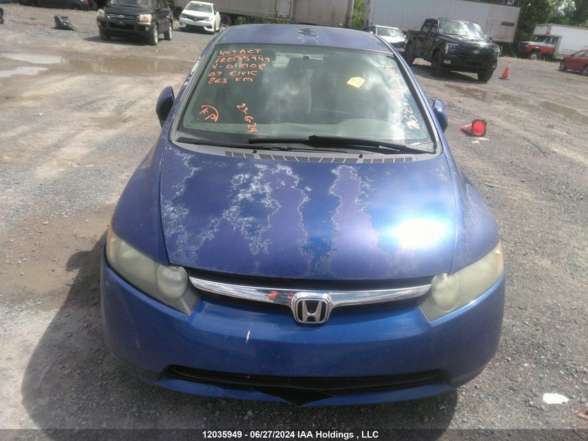 2007 Honda Civic VIN: 2HGFA15597H016108 Lot: 12035949