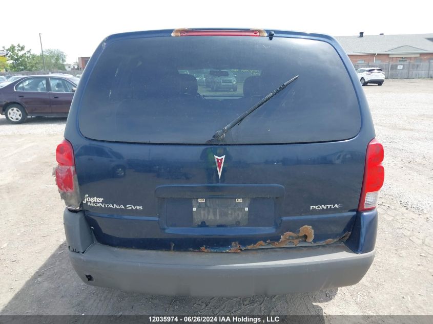 2006 Pontiac Montana Sv6 VIN: 1GMDU03L26D226937 Lot: 12035974