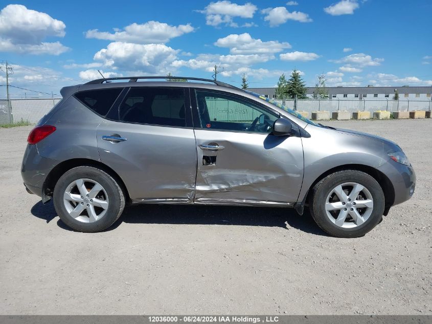 2010 Nissan Murano Sl VIN: JN8AZ1MW9AW130201 Lot: 12036000