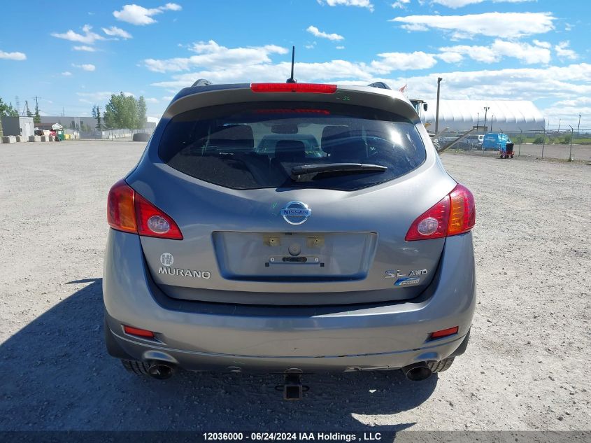 2010 Nissan Murano Sl VIN: JN8AZ1MW9AW130201 Lot: 12036000