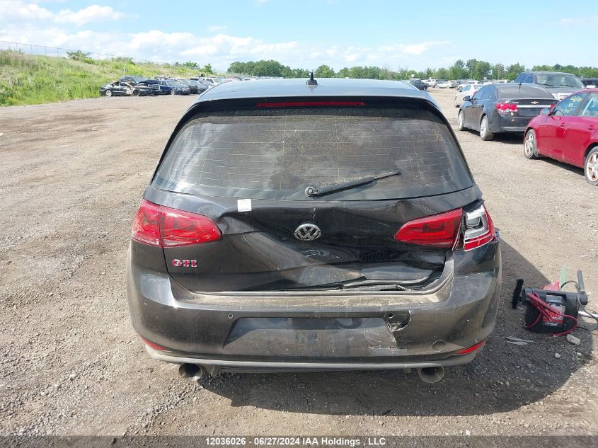 2016 Volkswagen Golf Gti VIN: 3VW447AU2GM025423 Lot: 12036026