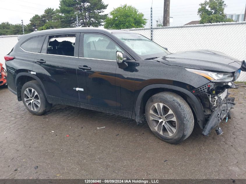 2022 Toyota Highlander VIN: 5TDGZRBH7NS206528 Lot: 12036040