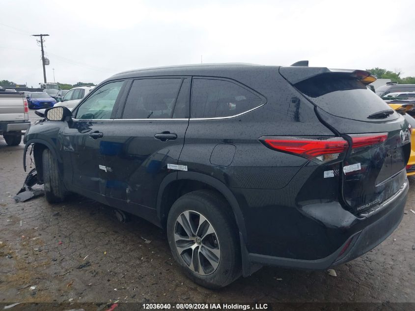 2022 Toyota Highlander VIN: 5TDGZRBH7NS206528 Lot: 12036040