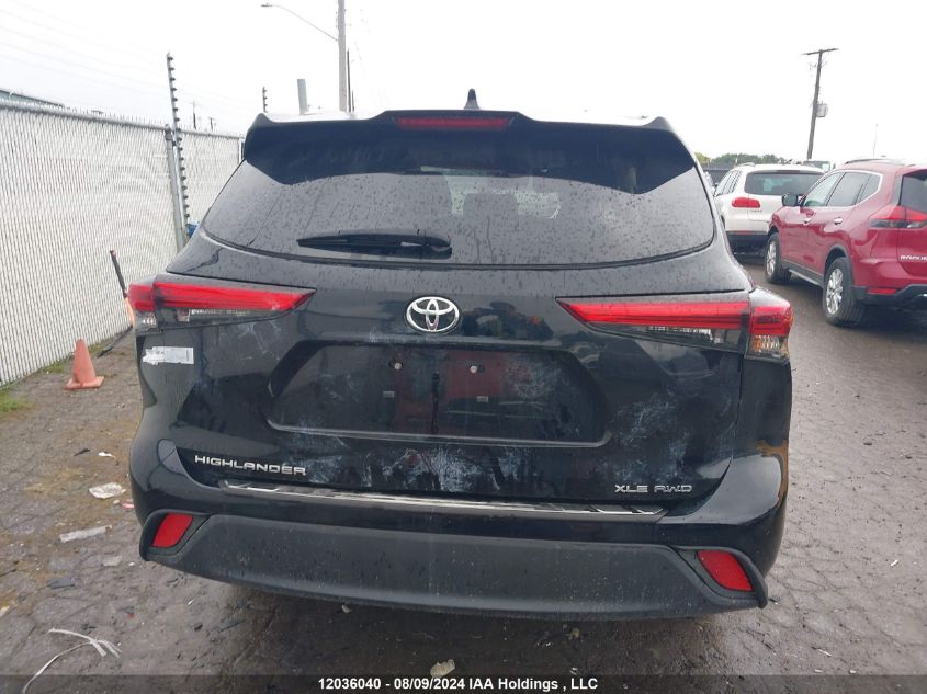 2022 Toyota Highlander VIN: 5TDGZRBH7NS206528 Lot: 12036040