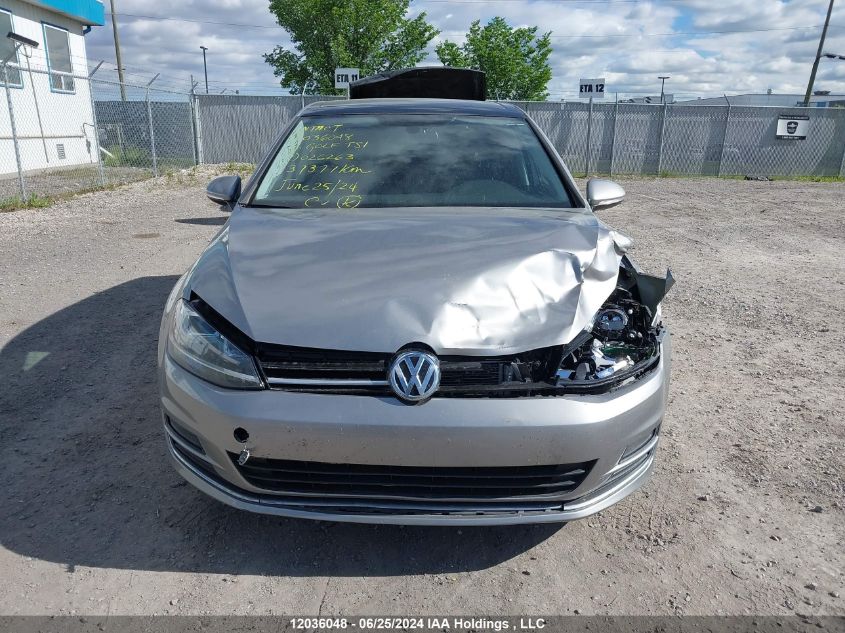 2016 Volkswagen Golf VIN: 3VW217AU0GM026263 Lot: 12036048