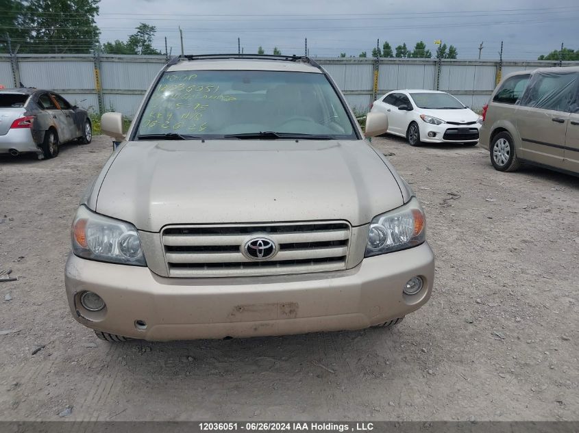 2005 Toyota Highlander V6/V6 7 Passenger VIN: JTEEP21A850115095 Lot: 12036051