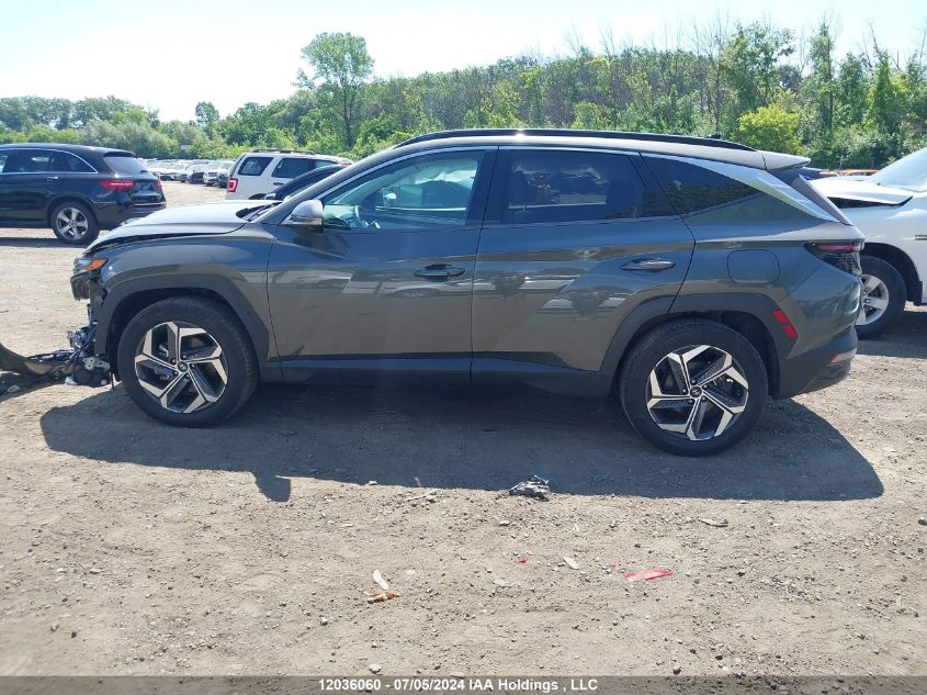 2022 Hyundai Tucson Ultimate Hybrid Awd VIN: KM8JCCA13NU015544 Lot: 12036060