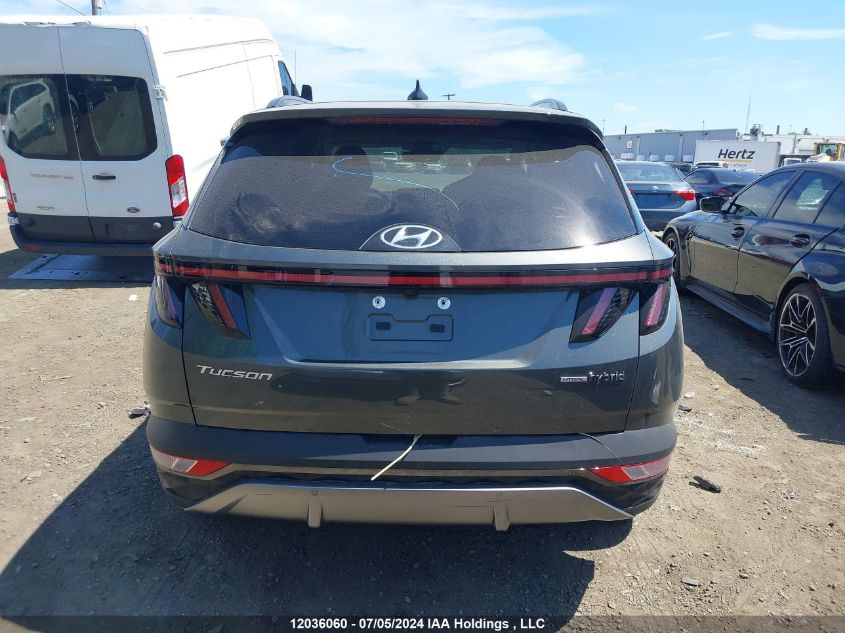 2022 Hyundai Tucson Ultimate Hybrid Awd VIN: KM8JCCA13NU015544 Lot: 12036060