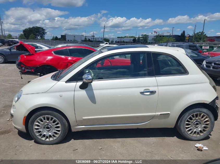 2013 Fiat 500 VIN: 3C3CFFCR1DT635301 Lot: 12036069