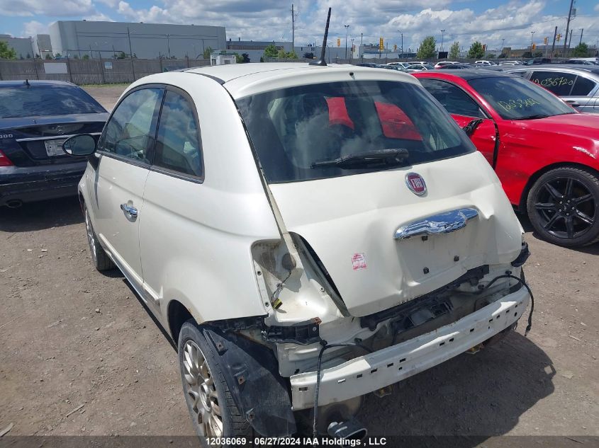 2013 Fiat 500 VIN: 3C3CFFCR1DT635301 Lot: 12036069