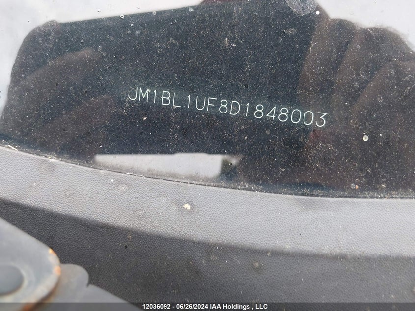 2013 Mazda Mazda3 VIN: JM1BL1UF8D1848003 Lot: 12036092
