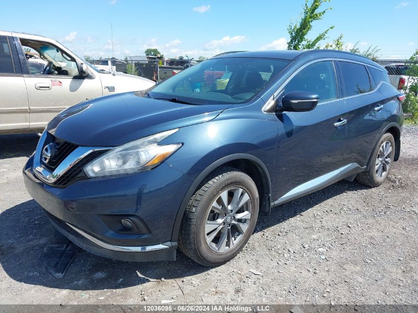 5N1AZ2MH2FN239899 2015 Nissan Murano Sv