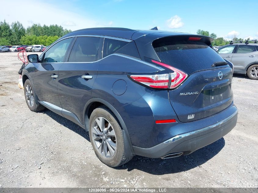 5N1AZ2MH2FN239899 2015 Nissan Murano Sv