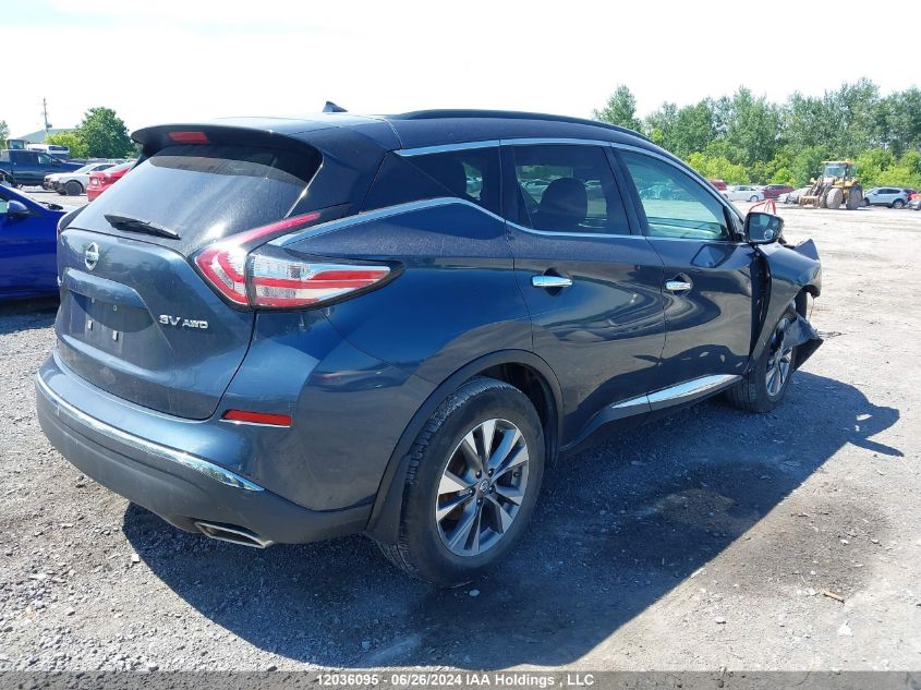 5N1AZ2MH2FN239899 2015 Nissan Murano Sv