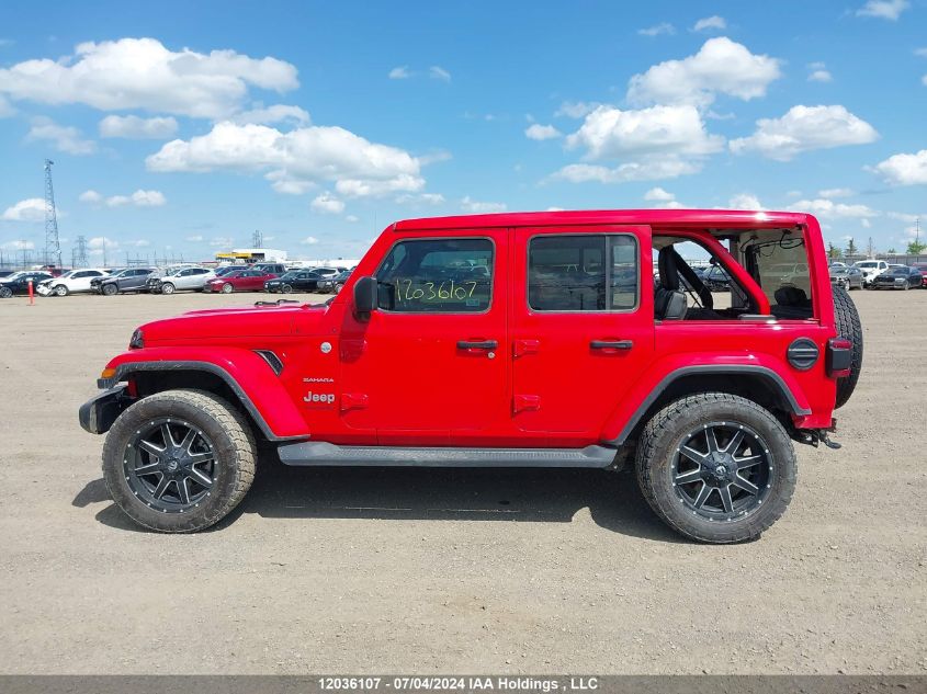 2018 Jeep Wrangler Unlimited Sahara VIN: 1C4HJXEG1JW333062 Lot: 12036107