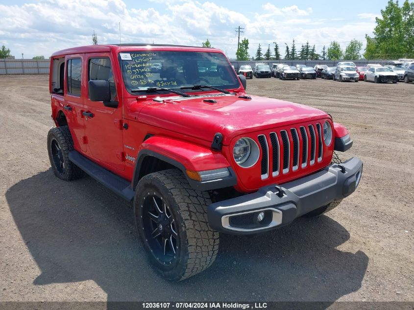 2018 Jeep Wrangler Unlimited Sahara VIN: 1C4HJXEG1JW333062 Lot: 12036107