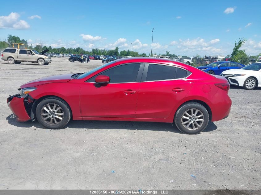 2017 Mazda 3 Touring VIN: 3MZBN1V76HM122924 Lot: 12036150