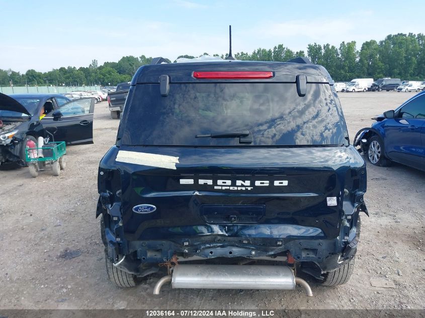 2022 Ford Bronco Sport Outer Banks VIN: 3FMCR9C69NRE14307 Lot: 12036164