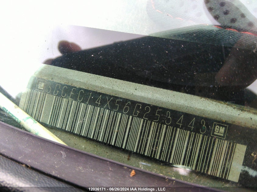 2006 Chevrolet Silverado 1500 Work Truck VIN: 3GCEC14X56G253443 Lot: 12036171