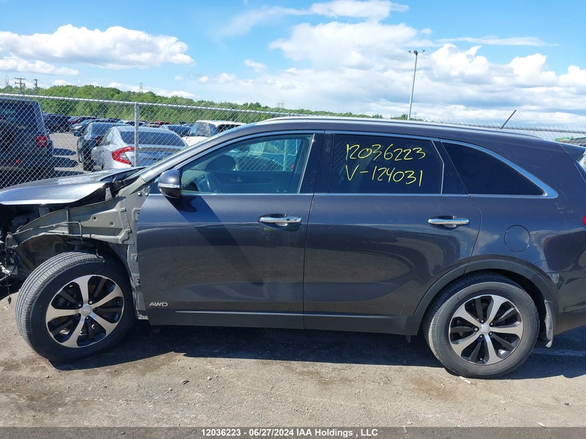 2016 Kia Sorento VIN: 5XYPHDA11GG124031 Lot: 12036223