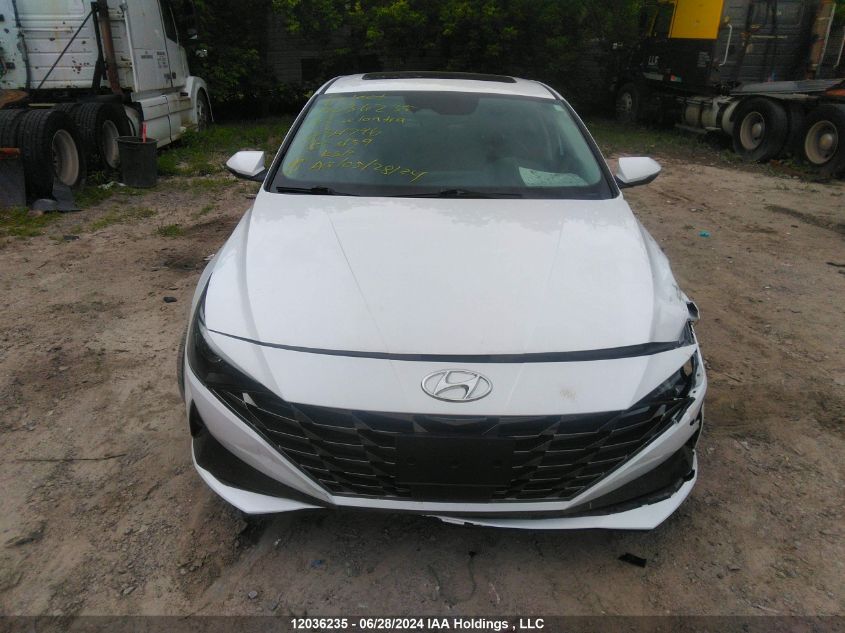 2023 Hyundai Elantra VIN: KMHLN4AJXPU034796 Lot: 12036235