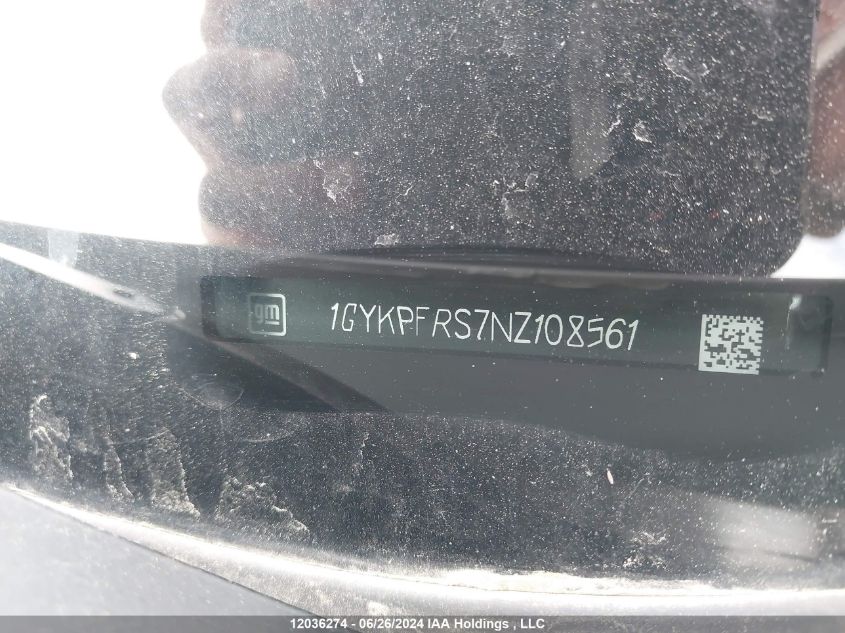 2022 Cadillac Xt6 Platinum Premium Luxury VIN: 1GYKPFRS7NZ108561 Lot: 12036274