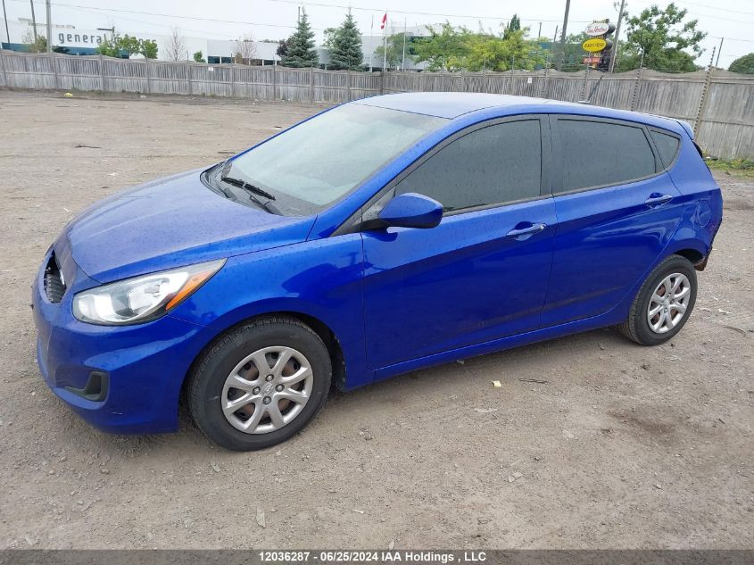 2013 Hyundai Accent Gl VIN: KMHCT5AE7DU113353 Lot: 12036287