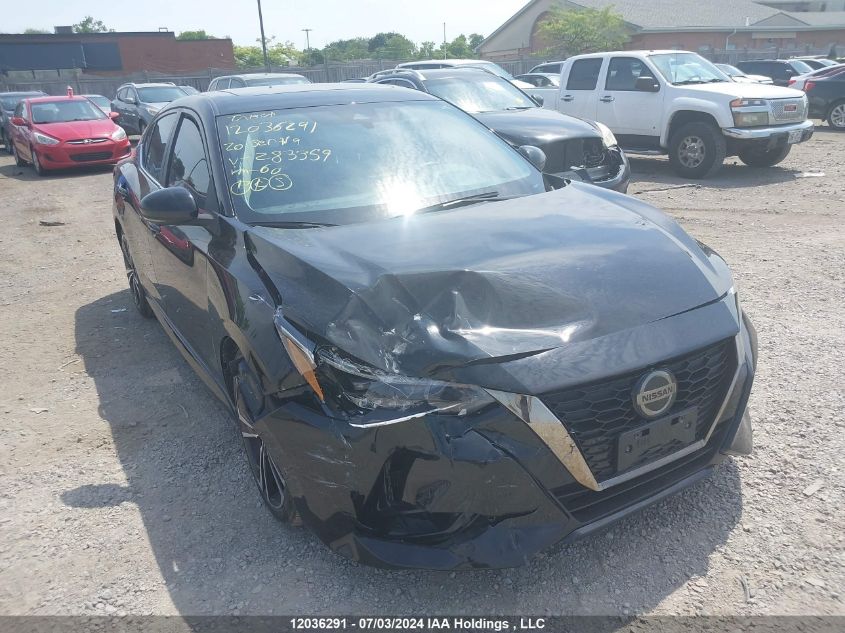 2020 Nissan Sentra VIN: 3N1AB8DVXLY283359 Lot: 12036291